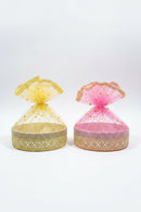 Luxury Wedding Shagun Basket with Decorative Net Cover