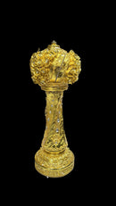 Glass top Corner Stand