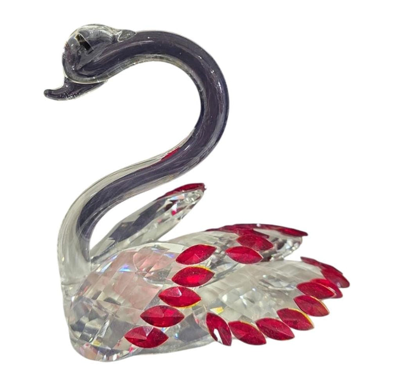 SINGLE SWAN WITH RED BEADS