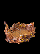 Peacock Bowl- Brown Color