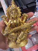 Brass Saraswati Mata idol