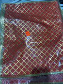Saree/ Clothing Bag,Transparent Golden Bow