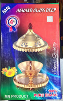 Glass Diya Lotus
