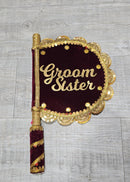 Groom's Sister Wedding Pankha | Wedding Hand Fan