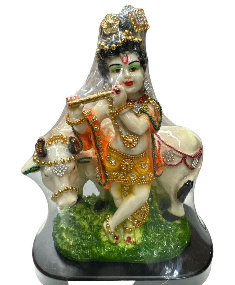 Krishna with Cow - Diamond