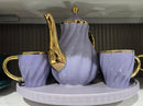 Tea set with revolving tray