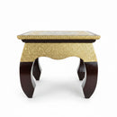 Brass -wooden Bajot 14x14 inch- Pooja Chowki