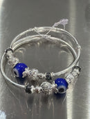 Silver Adjustable Baby  Kada – Handcrafted Protective Evil Eye Kada for Infants