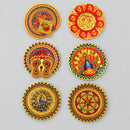 Kolam / Round Foil Paper Rangoli Floor Decoration