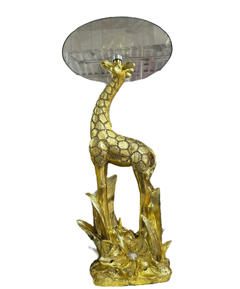 Table Ziraf With Glass Top
