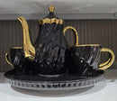Tea set with revolving tray