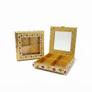 Luxury 10x10" Transparent Top Meenakari Dry Fruit Box