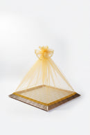 Luxury Wedding Shagun Tray with Decorative Net Cover 16x21 inch apx