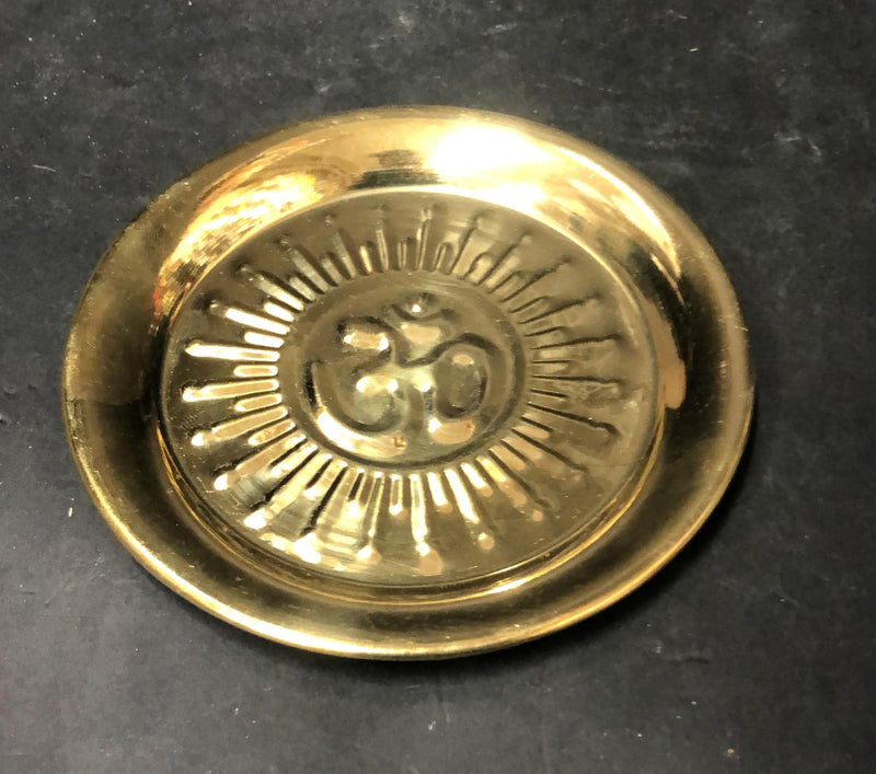 Brass OM  Puja Plate