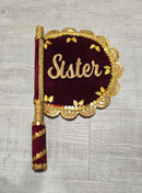 Sister of the Groom/Bride Custom Pankha| Elegant Sangeet Hand Fan