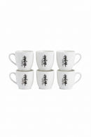 Arko Sparkle Series Vega Glass Cup Set - 6 Pieces