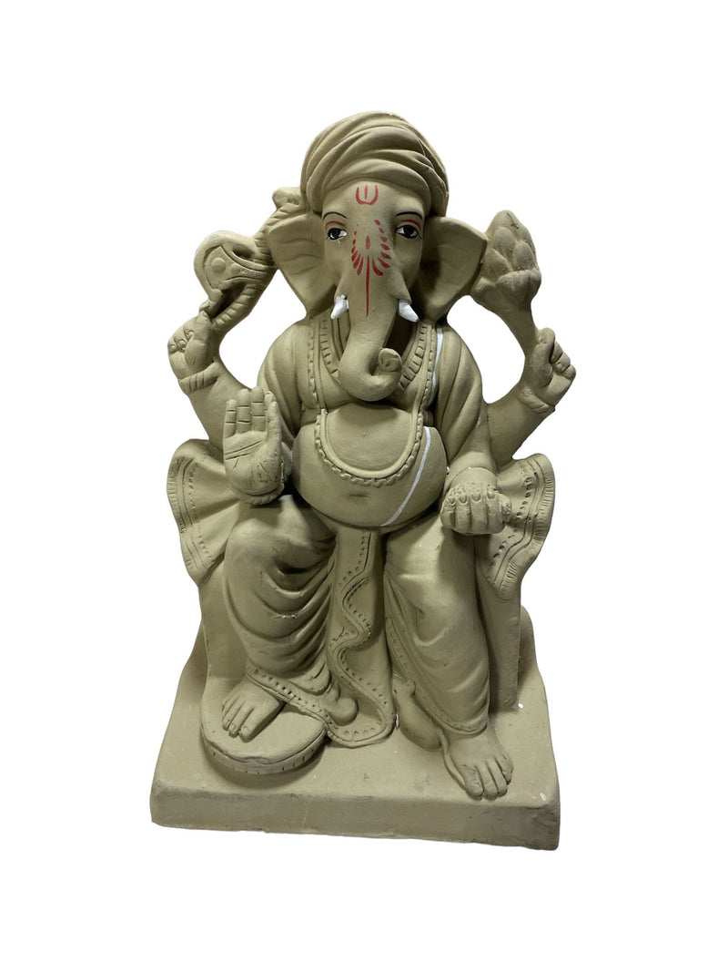 PLAIN  VISARJAN GANESH JI 12"