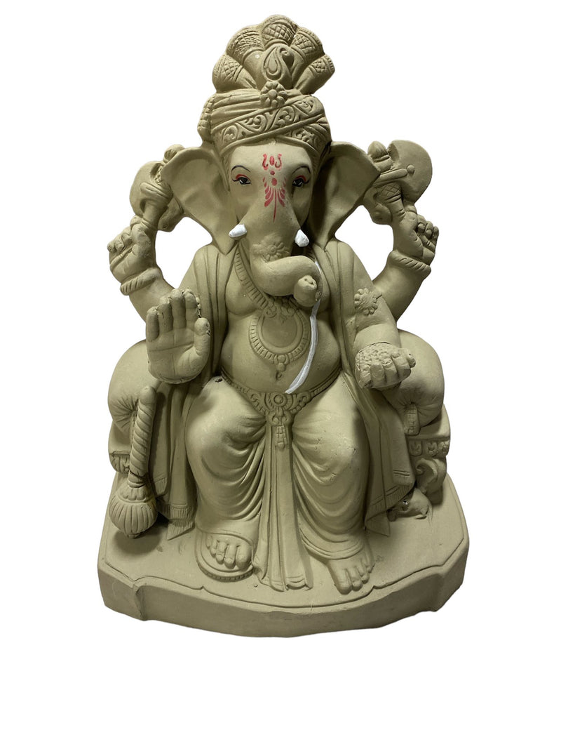 PLAIN  VISARJAN GANESH JI 12"