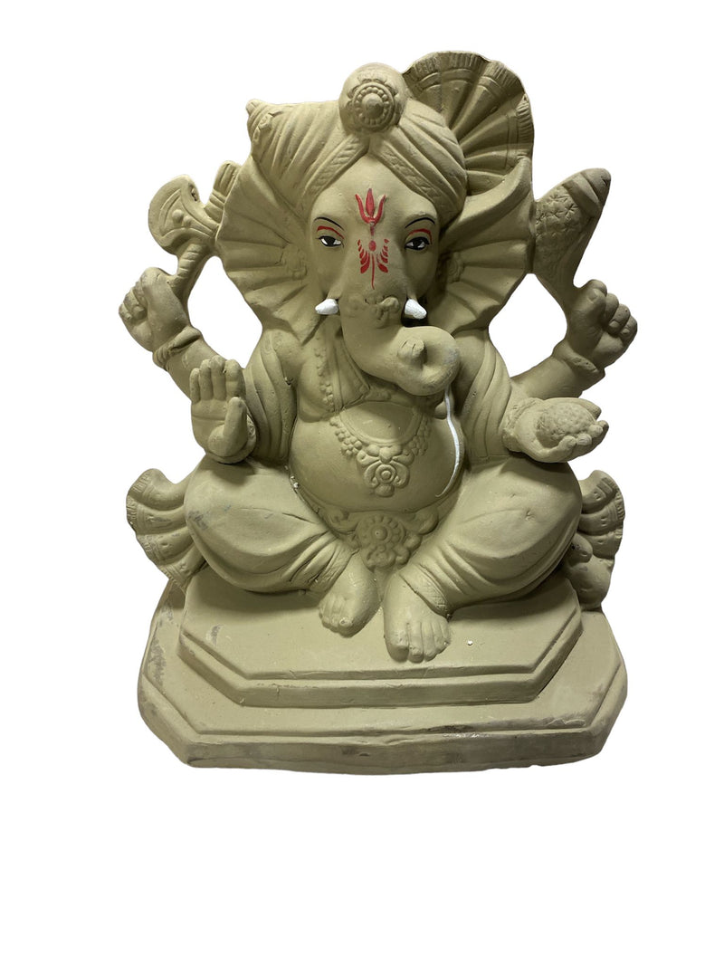 PLAIN  VISARJAN GANESH JI 12"