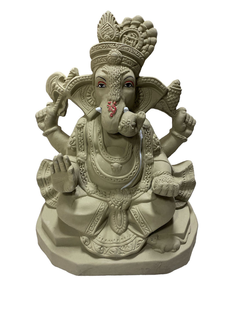 PLAIN  VISARJAN GANESH JI 12"