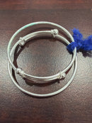 Silver Adjustable Baby Kada
