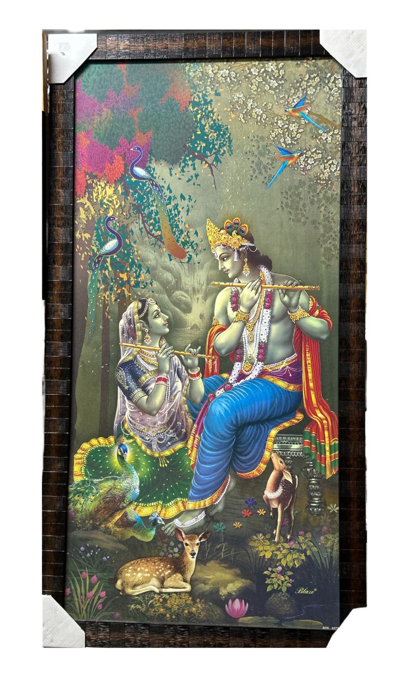 Radha JI.Krishna Ji DP Canvas PIc. Frame
