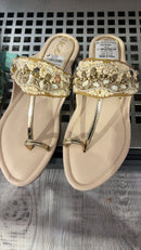 LADIES SANDAL NO 8 CREAM
