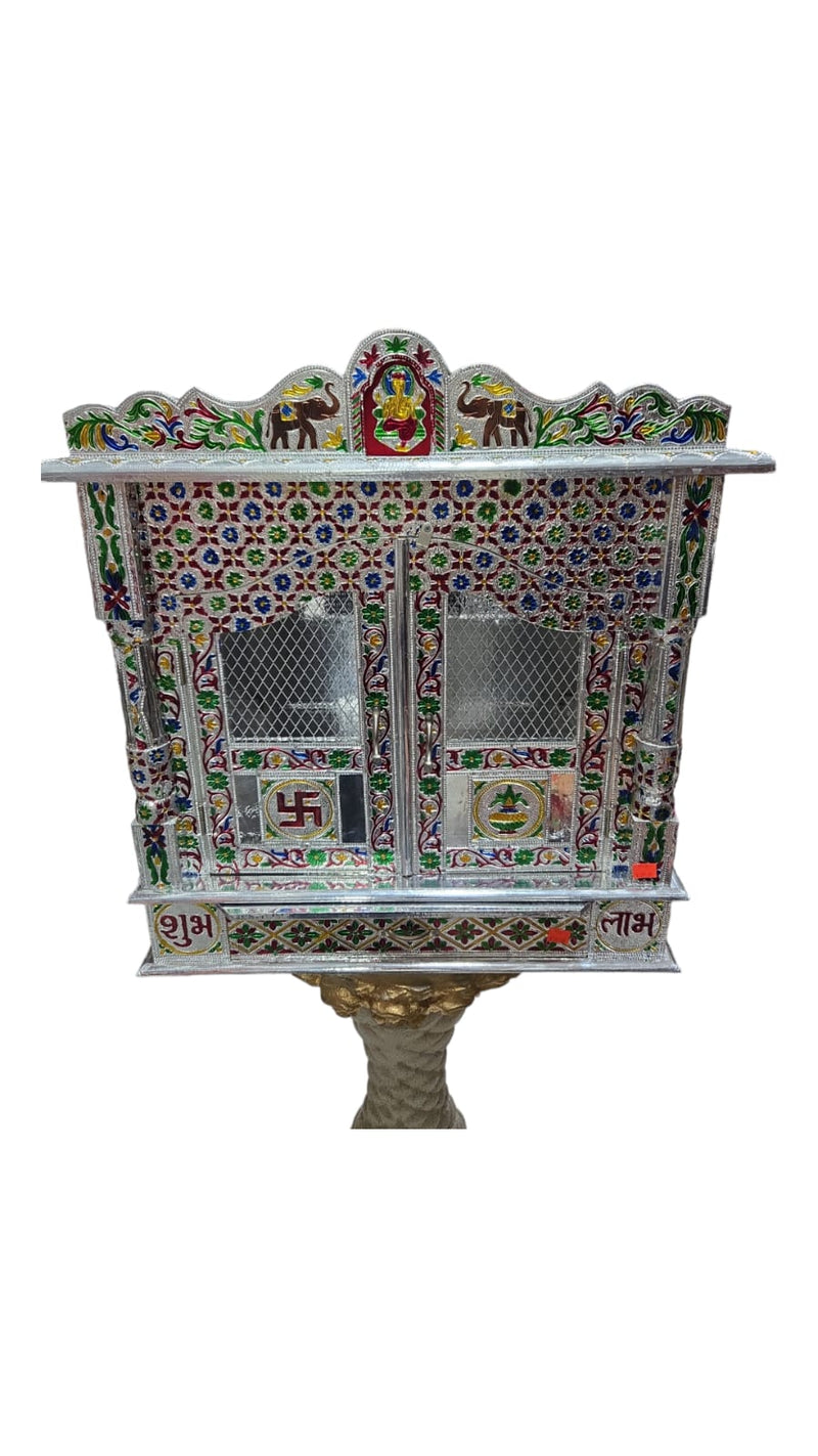 Pooja Mandir DOOR COL MINA DABBA-31-K FUR