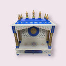 YK-Pooja Mandir BROWN & GOLDEN COLOR EMBOSED