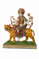Handicraft Maa Durga Murti with Beeds & Stone 23"