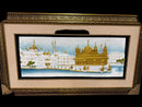 Premium Golden Temple Wall Decor Frame for Home & Prayer Room