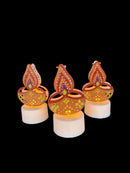 Traditional Diya-Shaped LED Acrylic Festive Light
