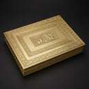 Royal 20x15" Antique German Ox Meenakari Dry Fruit Box – Majestic Heritage Banquet Trunk