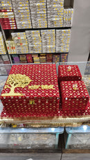 Designer Sahi Chithi Box Set with Decorative Tray for Weddings
