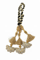 Dpauls Heavy Lace Design Parandi with Golden Gotapati