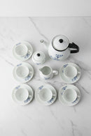 La Opala Novo Collection Premium 15-Piece Opal Glass Tea Set