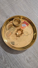 Brass pooja plate