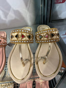 LADIES NORMAL SANDAL NO 10  CREAM
