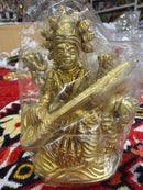 Brass Saraswati Mata idol