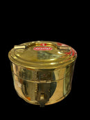 Brass box round small