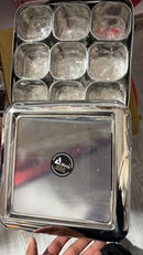Stainless Steel Masala Dani Square Box