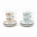 Arko Sparkle Series Opalware Cup & Saucer Set - 12 Pieces (6 Persons)