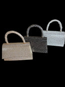 Encrusted Hourglass Evening Bag