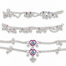 Silver Baby Payal Set – Traditional Indian Wedding Anklets with Ghungroo Bells