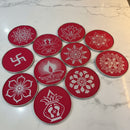 Round Rangoli Stencils