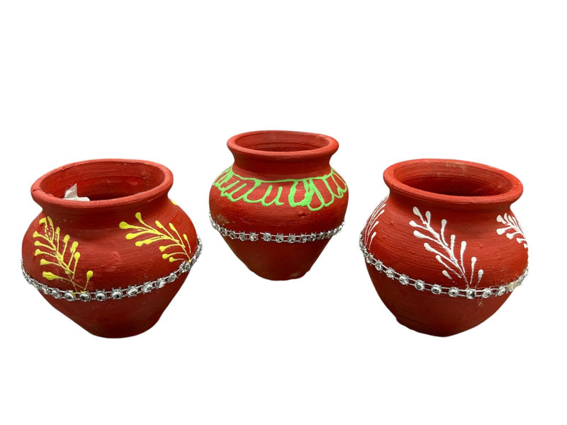 Clay Pot-Matki-Decorated