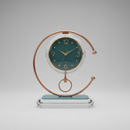 Dpauls Contemporary Tabletop Clock with Crescent