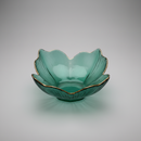 Art Deco Glass Flower Petal Luxury Console Centerpiece Bowl