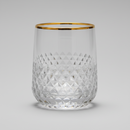 Luxury Diamond Cut Crystal Style Whiskey Drinking Glass