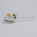 SILVER MATERIAL BANSURI FOR LORD KRISHNA